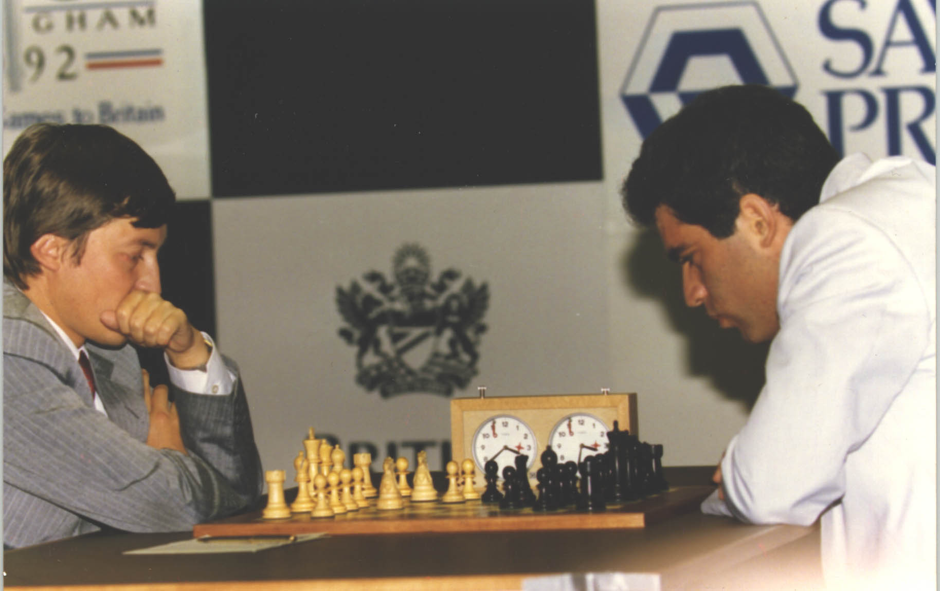 Kasparov with karpov