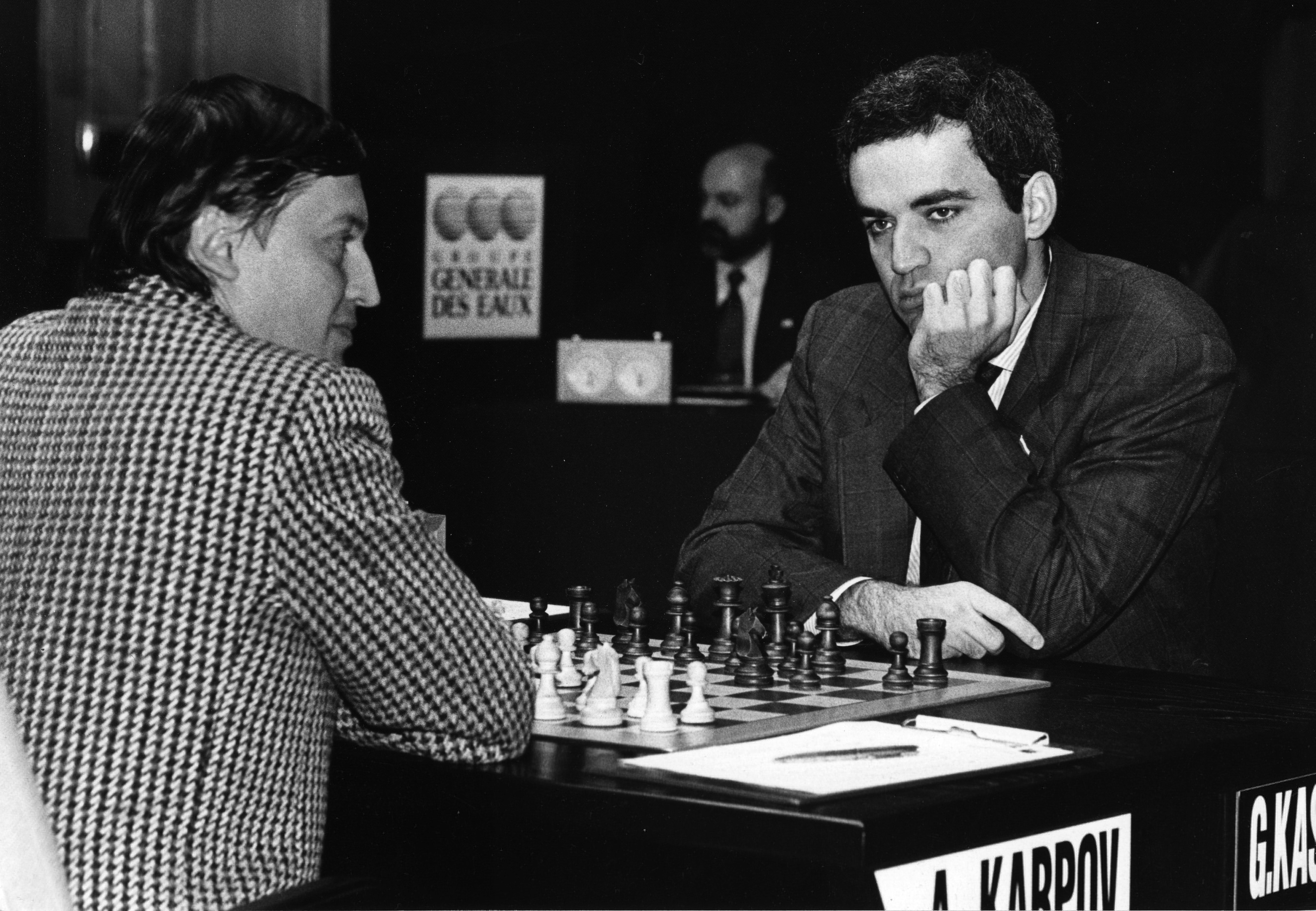 Kasparov with karpov