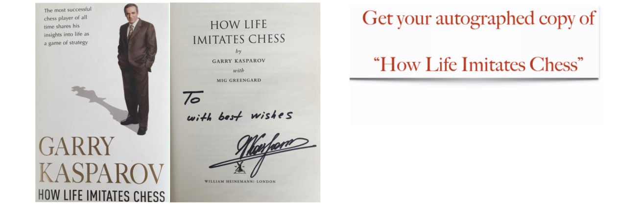 Livro how life imitates chess de garry kasparov (inglês)